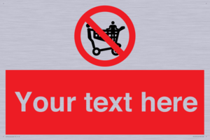 Custom No Climbing on Trolley Sign